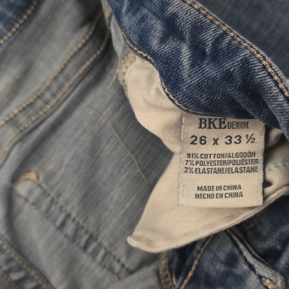 BKE Payton Mid Rise Boot Cut 26 X 33.5 - Picture 2 of 10